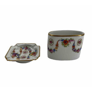 Bavaria Schumann Rheinland Ashtray With Cigarette Holder Vintage